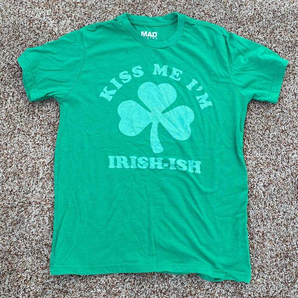 St Patrick's Day Shirt.  Kiss Me I'm Irish-ish ☘️